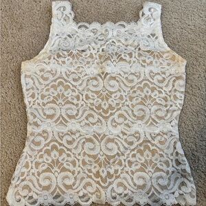 Karen Kane White Lace Camisole